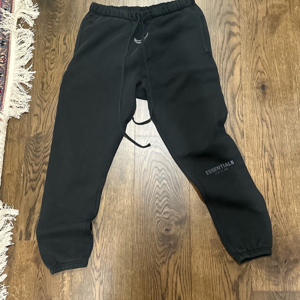 FOG FEAR OF GOD ESSENTIALS SWEAT PANTS BLACK MEDIUM MENS